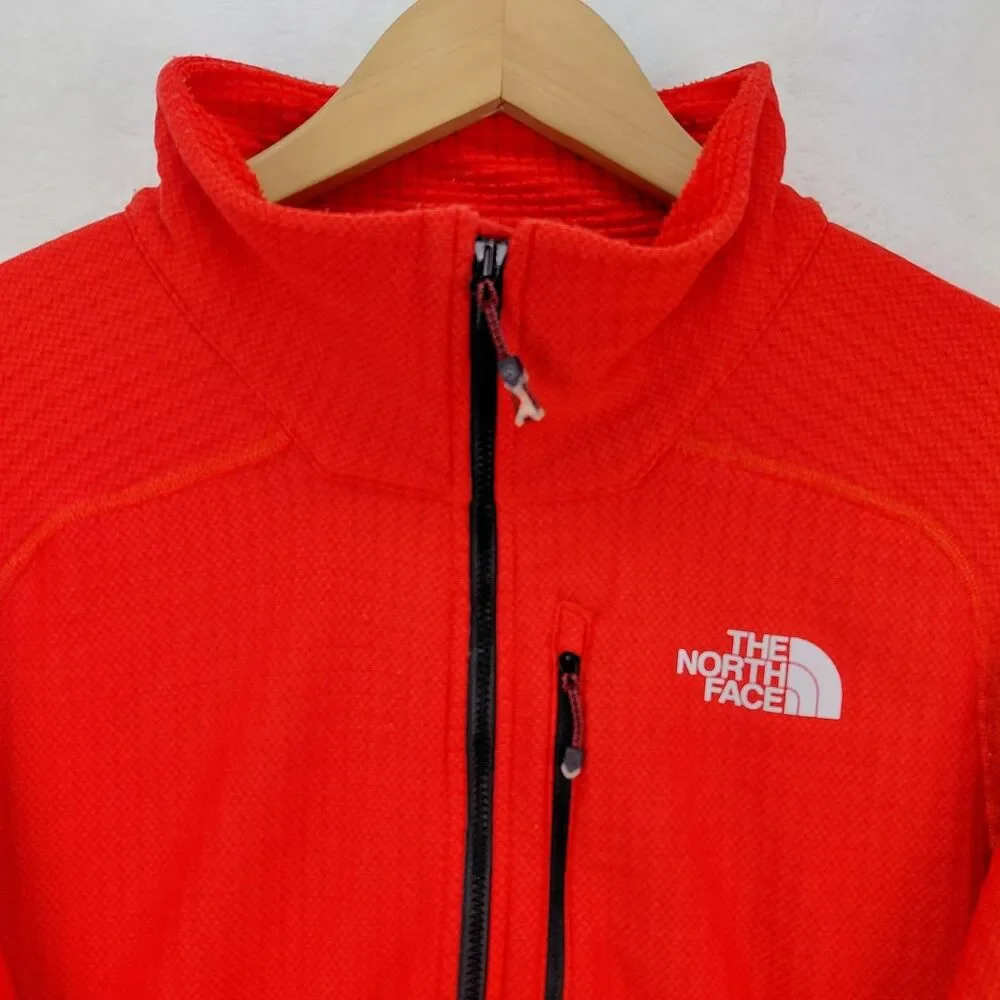 The North Face Summit Series Jacket Mens L Red Full Zip L2 FuseForm Grid Fleece
